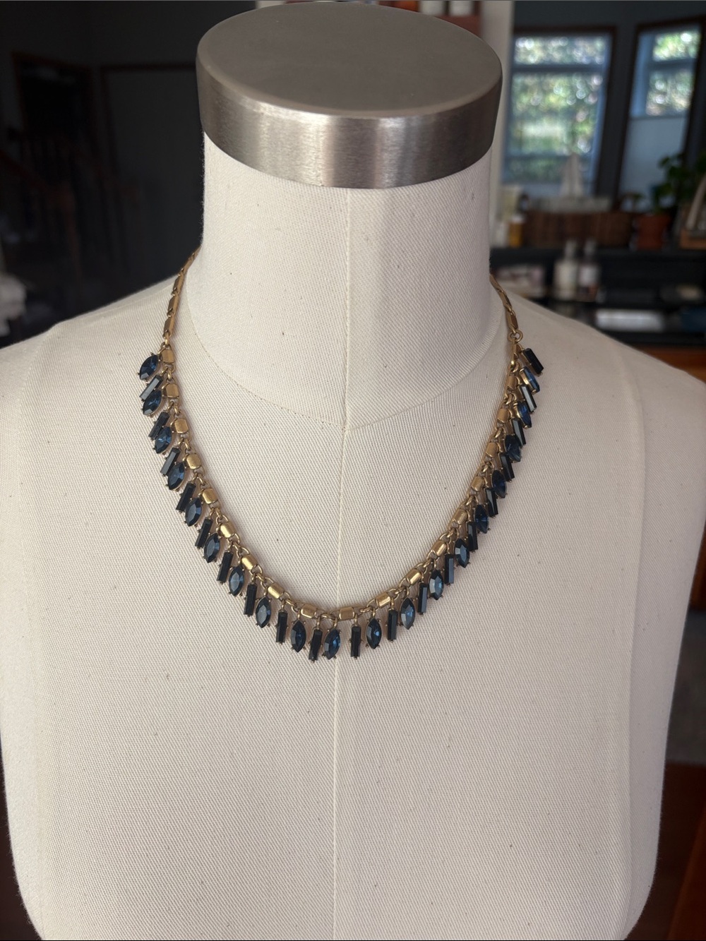J. Crew Blue “Sapphire” Necklace